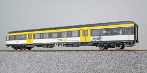 Pullman 36512 - H0 n-Wagen, AB nrz 418.4, 31-34 074-0, 1./2. Kl der DB, Ep. VI - lichtgrau/gelb/grau
